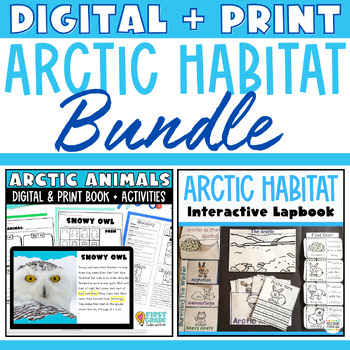 Preview of Arctic Animals Habitat Passages PowerPoint Google Slides and Projects