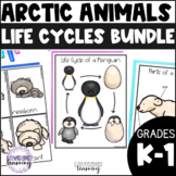 Arctic Animal Life Cycles Bundle - Penguin, Polar Bear, Ha