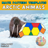 Arctic Animals |  Printable Math Pattern Block Templates
