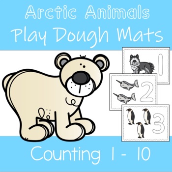 Arctic Animal Preschool Playdough Mats