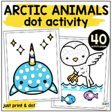 Arctic Animals Preschool Dot Marker Printable for Toddler 