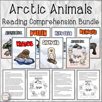 Arctic Animals Reading Comprehension Bundle
