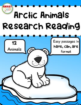 Preview of Arctic Animals Research Reading