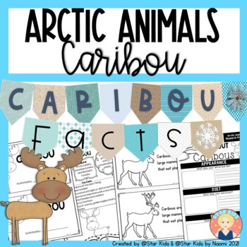 Preview of Arctic Animals Unit for Kindergarten | Reindeer or Caribou Activities