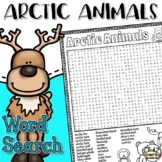 Winter Polar Arctic Animals Word Search Puzzle Word Find P