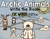 Arctic Animals Write the Room - CVC Word Edition