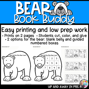 Arctic Bear Book Buddy Craft - Winter Bear - Retell Activity | TPT