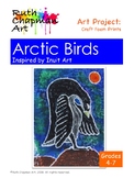 Arctic Birds Inspired by Inuit Prints: Art Lesson for Grades 4-7