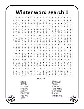 Preview of Arctic Bliss : Winter Word Search Extravaganza