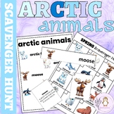 Arctic Continent Scavenger Hunt Arctic Animals Word Wall, 