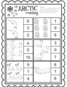 Preview of Arctic Counting | Counting Numbers 1-12