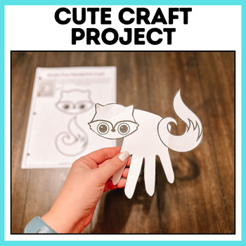 Arctic Fox Handprint Craft Activity | Fun Winter Animal Art Project