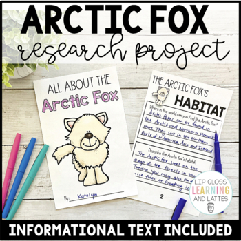 Arctic Fox Research Project | Arctic Fox Activities | TpT