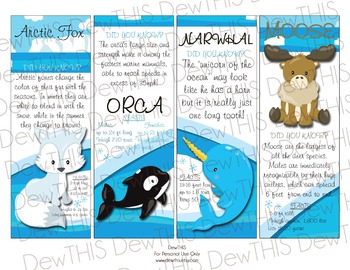 Preview of Arctic Friends- Bookmarks