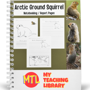 Preview of Arctic Ground Squirrel | Notebooking Pages
