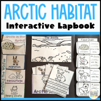 Preview of Arctic Animals Habitat Lapbook Project