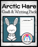 Arctic Hare Craft, Writing Prompt for Arctic Animal Theme,
