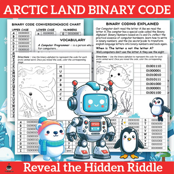 Preview of Arctic Land Binary Code : Cracking the Code and Revealing the Word