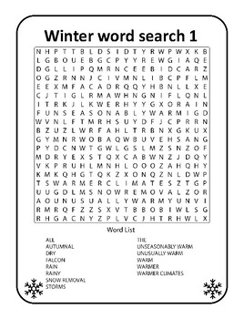 Preview of Arctic Lexicon Expedition | Winter Word Search