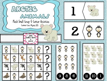 Preview of Arctic Polar Animals Math Centers / Small Group Activities - Counting Patterns