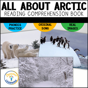 Preview of Winter Arctic Reading Comprehension with Word Wall and Worksheets