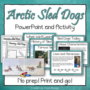Preview of Alaska Sled Dog PowerPoint and Activities