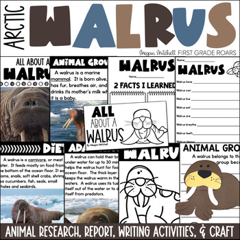 Preview of Arctic Walrus Nonfiction Informational Text Reading Writing & Research Reports