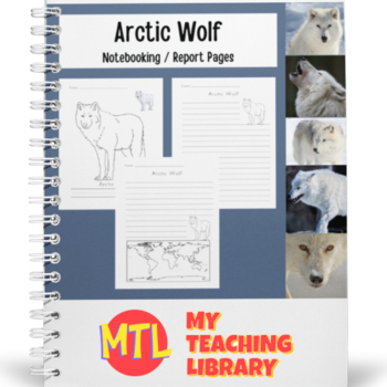 Arctic Wolf | Notebooking Pages by My Teaching Library | TpT