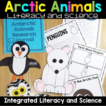 Preview of Arctic Animals and Antarctic Animals Research Unit - Journal Crafts and Books