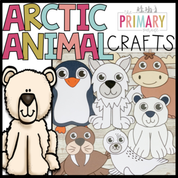 Preview of Arctic animal craft bundle | Winter animal craft