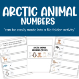 Arctic animal numbers file folder activity