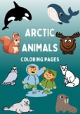 Arctic animals, Polar animals winter coloring pages