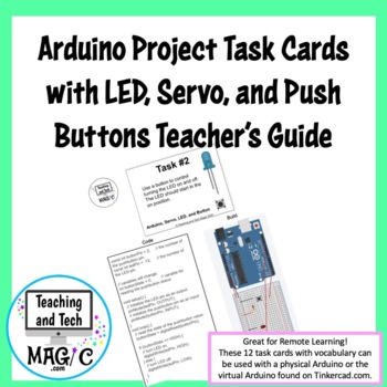 Preview of Arduino Projects with Servos, LEDs, and Push Buttons Teacher's Guide