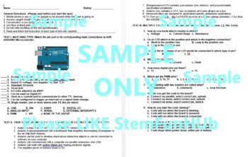 Preview of Arduino Quiz Exam