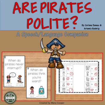 Preview of Are Pirates Polite Speech Language Book Companion