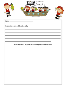 Preview of Are Pirates Polite?- Respect Writing Prompt