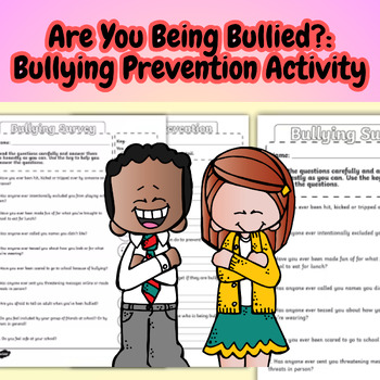 Are You Being Bullied?: Bullying Prevention Activity | TPT