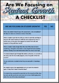 Are You Focused on Student Growth - A Checklist