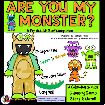 Preview of Are You My Monster Halloween Book Companion & Craft