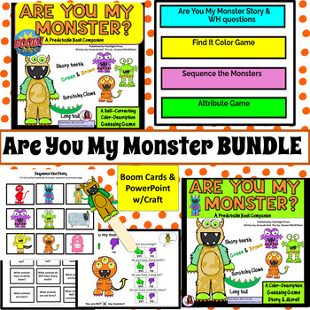 Preview of Are You My Monster Halloween Book Companion BUNDLE