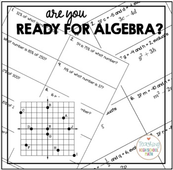 Preview of Are You Ready for Algebra Workbook PreAlgebra Practice