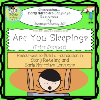 Preview of Are You Sleeping: Turn a Nursery Rhyme into a Story for Story Re-telling