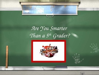 Preview of Are You Smarter Than A 5th Grader Review Game- The Colonies