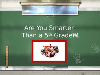 Preview of Are You Smarter Than A Fifth Grader? Fractions Edition