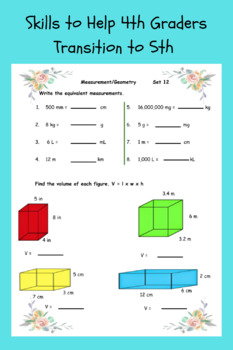 Preview of Are Your 5th Graders Ready? Skills to Help 4th Graders Transition to 5th