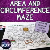 Area and Circumference of a Circle Activity Math Maze