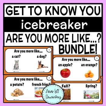 Preview of Are you more like....? Icebreaker & Get to Know You Activity - BUNDLE