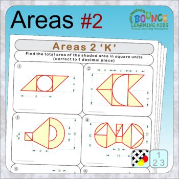 Preview of Complex areas (distance learning calculate the areas of complex shapes)