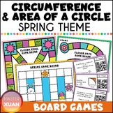 Area And Circumference Of A Circle Games (Spring Activity 