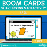 Area Boom Cards | 6th Grade Digital Math Review Test Prep 